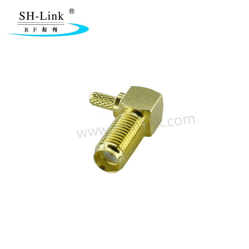 RF 90 degees SMA coaxial female connector